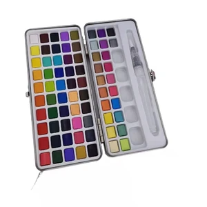 Free Samples 72 Colors Watercolor Solid Water Color Paint Set With Tin Box and Free Gifts