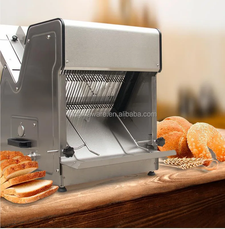 Automatic Commercial Toast  Bread Slicer Machine Hamburger Bread Slicer Cutting Machine Toast Slice Machine