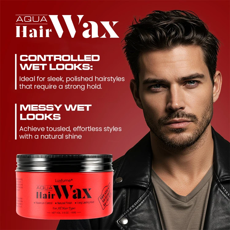 Matte Hair Styling Wax Water-based Flexible Hold Add Texture