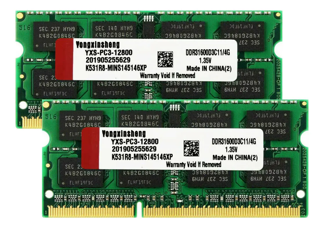 YONGXINSHENG Factory Hot 4gb 8gb 16gb ram ddr3 1600MHZ RAM PC3 12800S SODIMM оперативная память для ноутбука от поставщика Tecmiyo