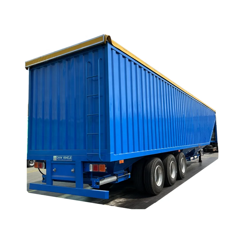 60ton 80ton Grain Semi Trailers High Quality Dry Vans