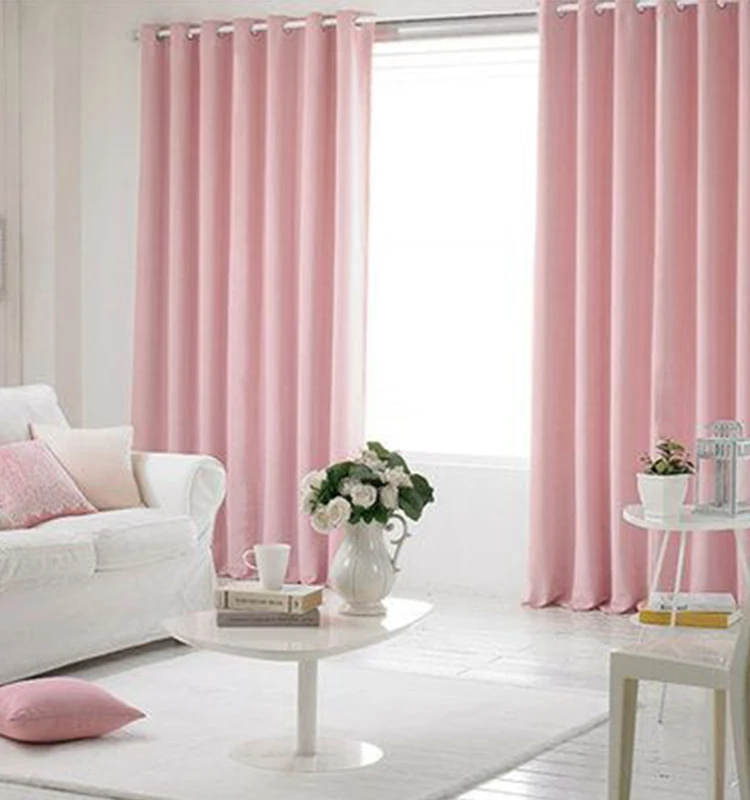 Free Sample Catalog Dust Pink Fabric TPU Layer Blocking Sunshine Curtain Fabric Bacteria Insulation Velvet Curtain Fabric