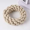 Pequeños lazos de cuerda de algodón y lino, 14*5cm, 180g