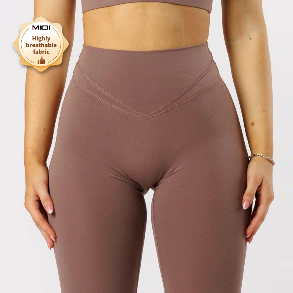 Nylon Gym Clothings V Shape Butt Hips Lifting Yoga Tights Pants Workout Gym Yoga Leggings for Women
