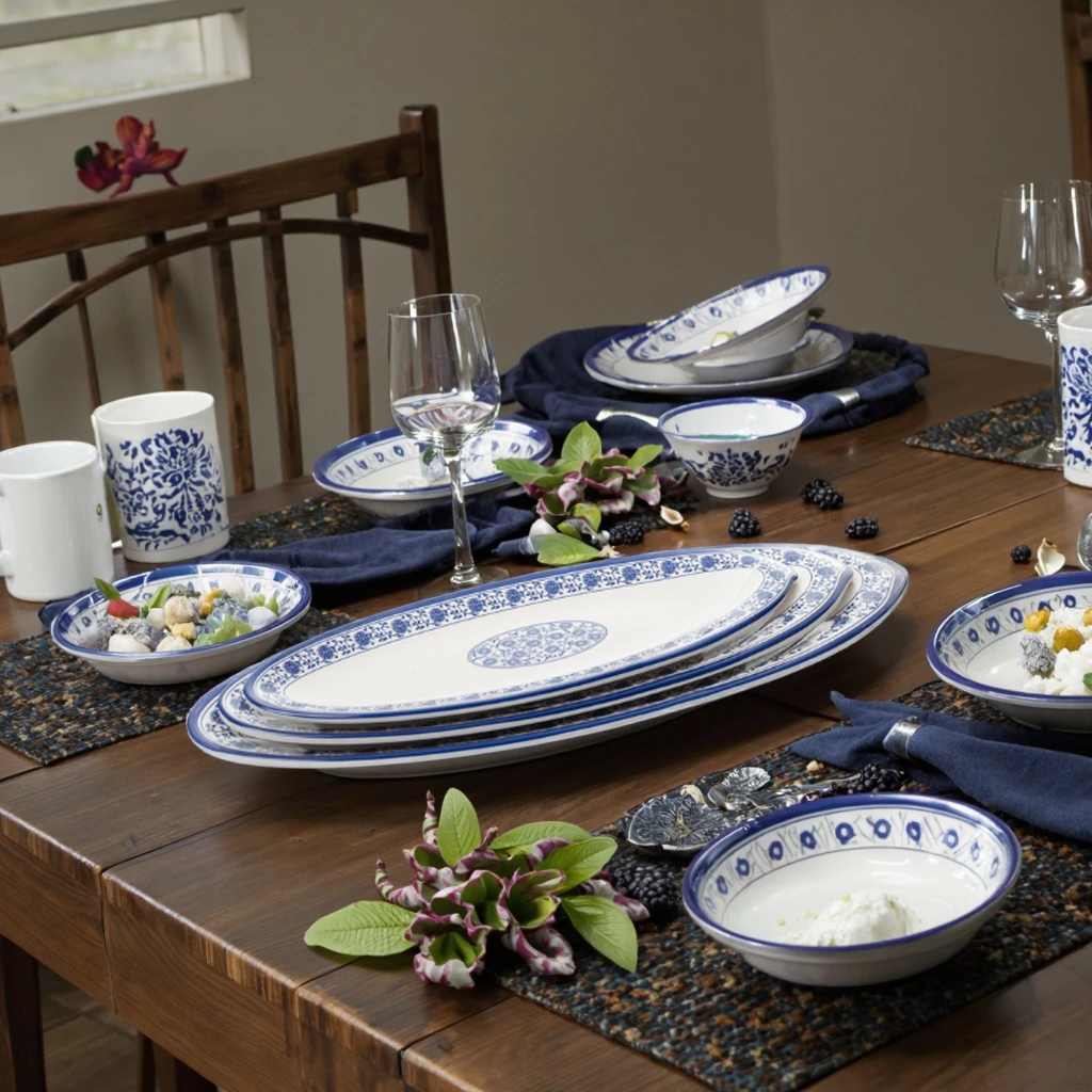 Melamine Printed 12 Inch Melamine Dinner Plates Square White