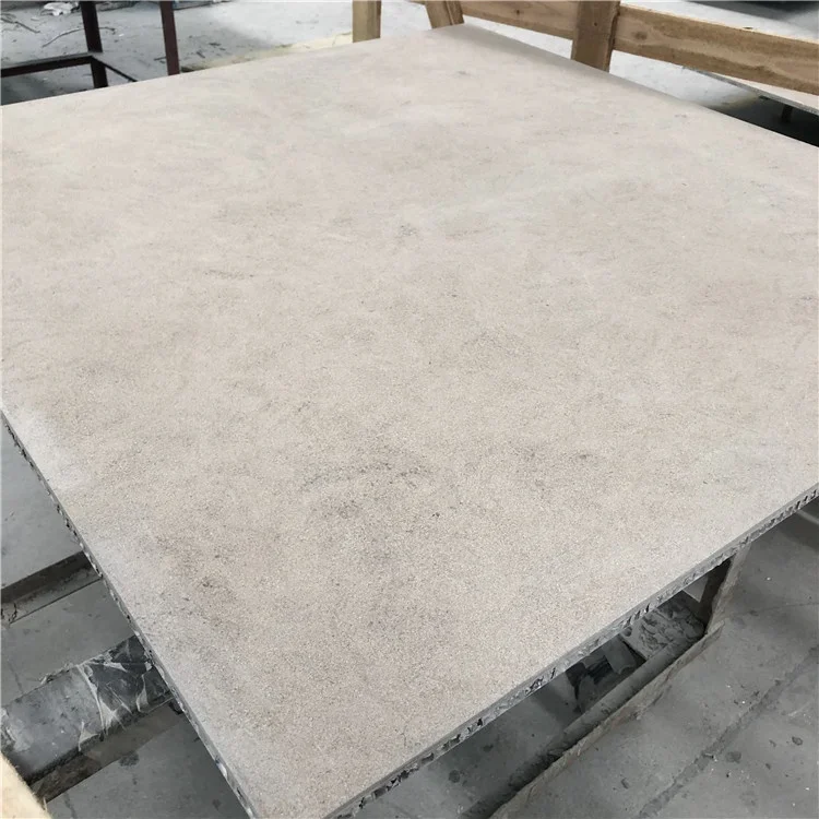 product china modern design composite aluminum honeycomb brown sandstone polished big slab floor tile hotel 1 year warranty wholesale-2