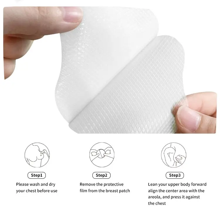 Customized Shapes Nipples Cooling Hydrogel Breast Pad Soothing Gel Pads