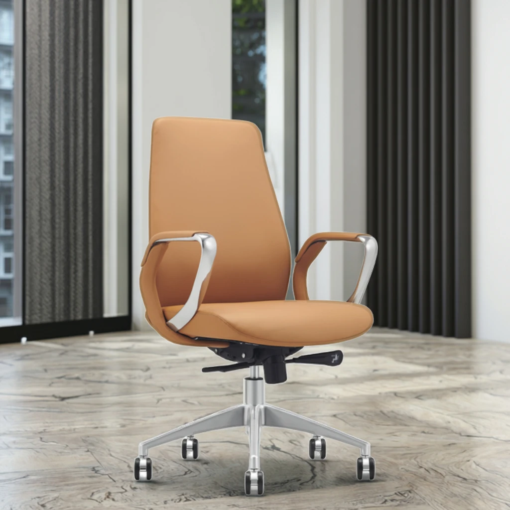 Managers Office Chair Removable Back Pad Leather Armrest Surface Professional Installations 5