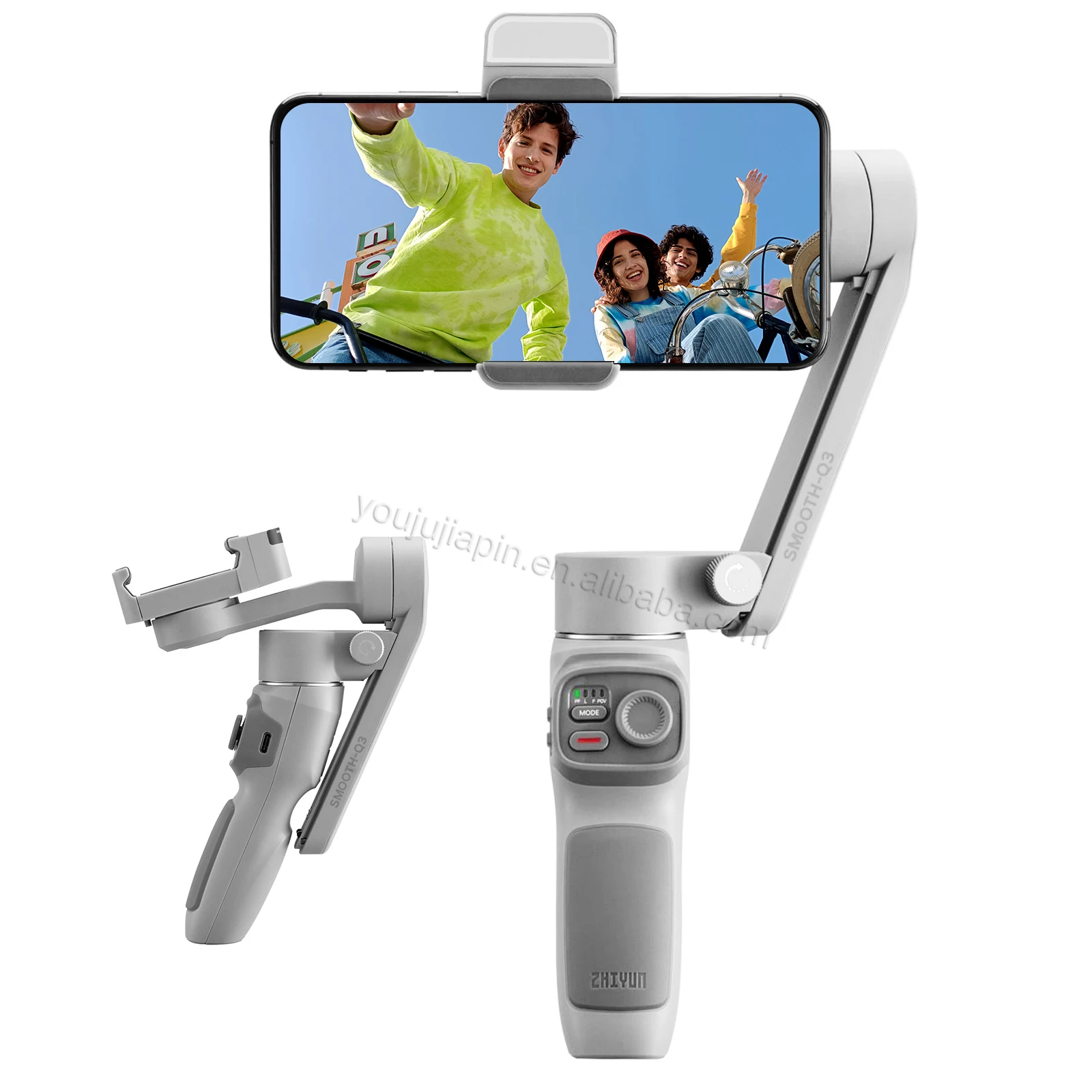 ZHIYUN SMOOTH Q3 コンボ スマートフォンジンバル 3軸フレキシブル