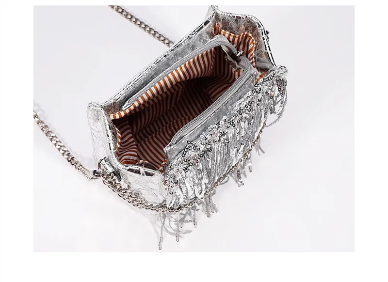 2023 Fashion Leather Designer Tote Bag Ladies Glitter Sequin