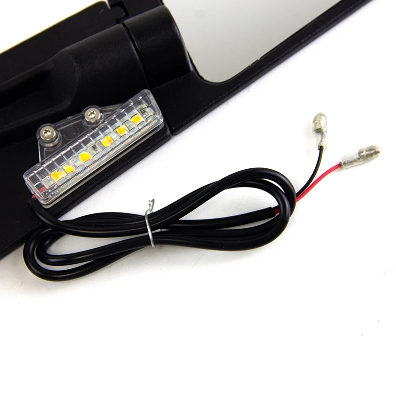 Motorbike Rotatable High Brightness Turn Signal Mirrors Motorcycle Rearview Wing Mirror With Lamp for Z900 Z650 KTM MT07