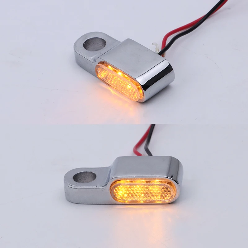 Racepro Motorcycle 3 LED Handle Bar Turn Signal Wholesale Motorcycle Universal  Handle  Bar Mount Turn signal for Harley