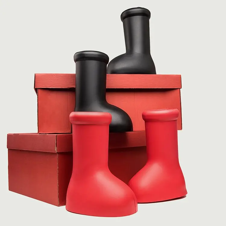 2023 Toy Anime New Kid Women Men Eva Upper Long Luxury Designer Boy Boots Trendy Eva Big Red