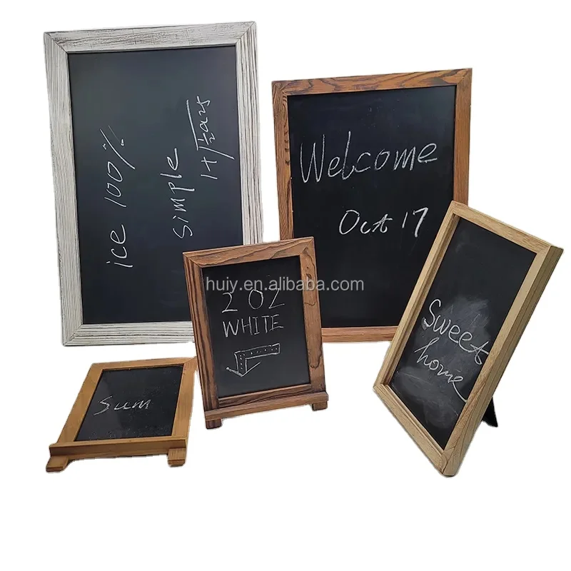 Chalk board in carved wooden white frame, memoboard, wood 2024 board