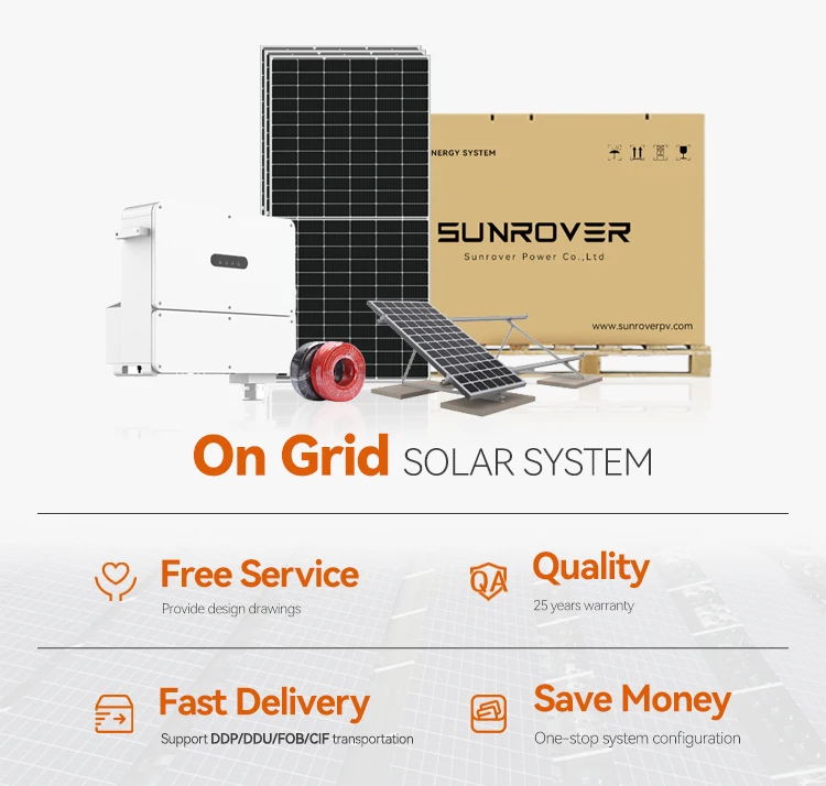 Free Design on Grid Solar System 5kw 6kw 8kw 10kw Grid Tie Solar Panel ...