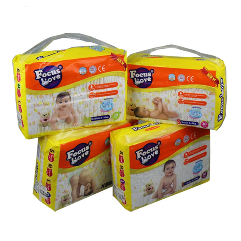 Focus Brand Oem Disposable Baby Diaper Bulk Manufacturer Wholesale High
