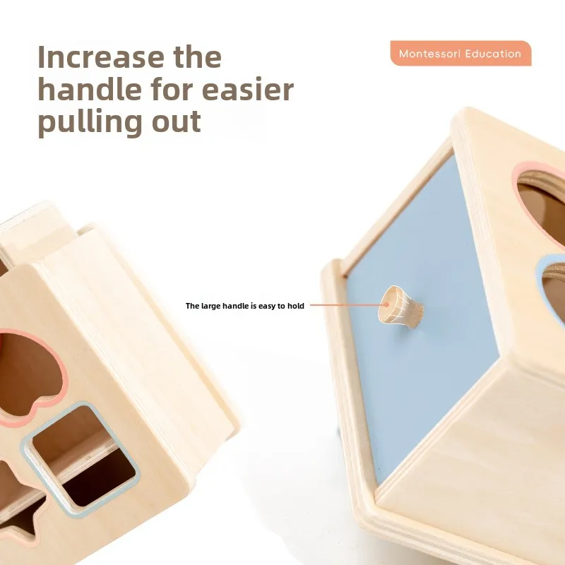 Montessori Inspired Baby Toys Object Permanence Box Coin Box Shape Sorter Jouets Pour Enfants Educational Toys