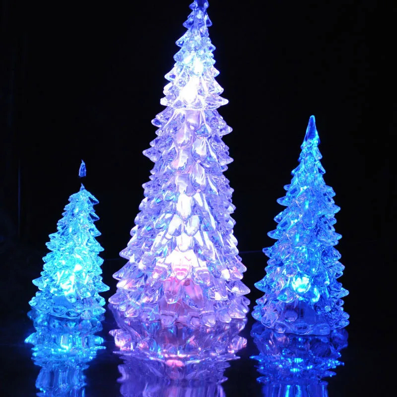 Wholesale 2022 Acrylic decorative christmas tree with led light