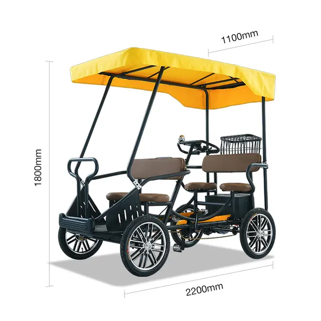 Factory directly sale tour customized sightseeing minibus playground electric bicycle