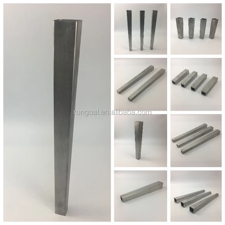 RUNGOAL Tapered Square Tube Forming Machine Table Leg Desk Leg Making supplier