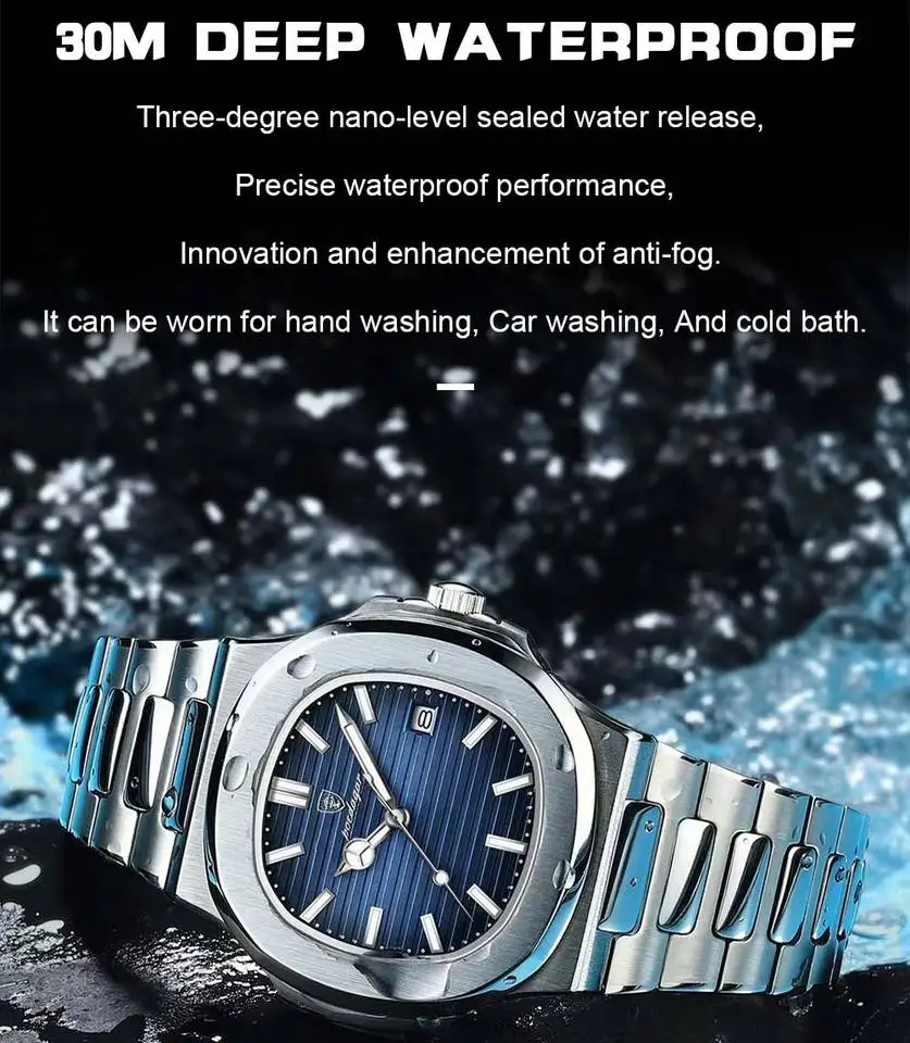 Herren Uhr Luxury Watch Business Waterproof Male Clock Luminous