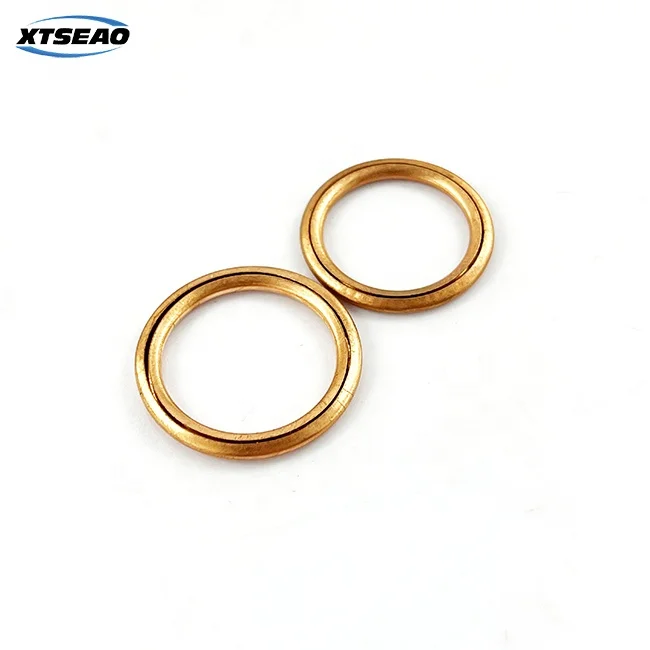 Rondella Guarnizione Bombata In Rame Diametro Interno Di 18 Mm, 24 Mm, Spessore 2 Mm - Tappi Coppa Olio - Foto 3