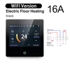 Black WiFi Electric Floor Heating