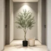 Artificial Olive Tree with Planter&basket