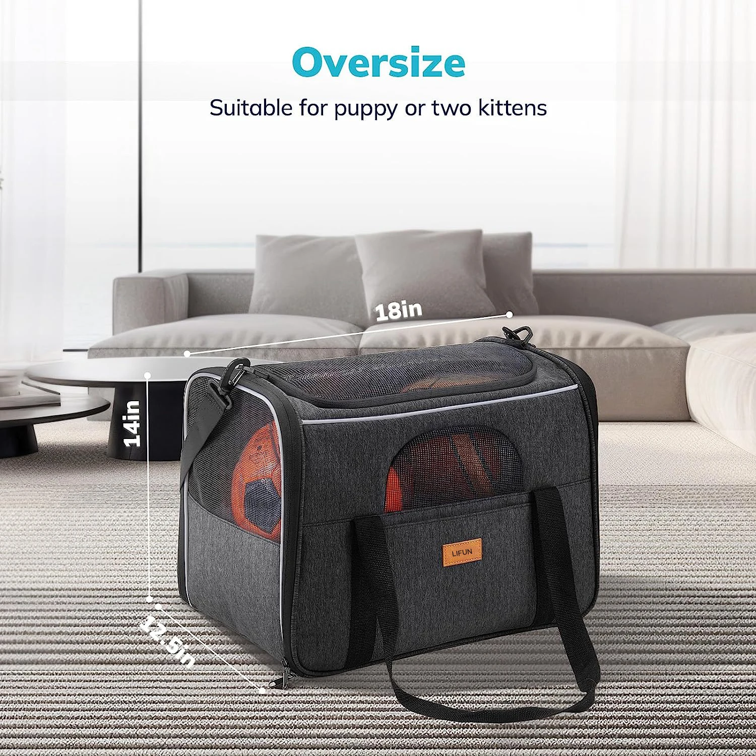 Pet Travel Carrier Bag,Morpilot Portable Pet Bag Folding Fabric Pet