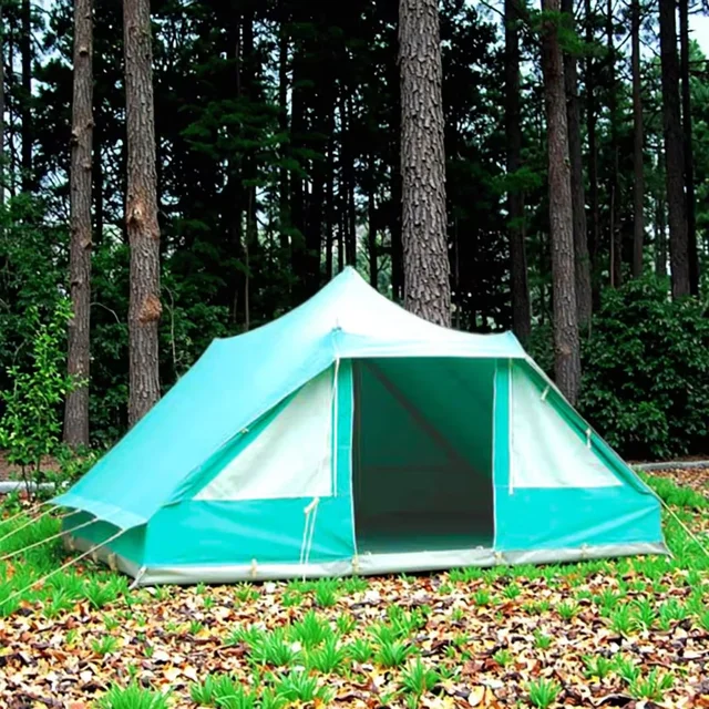Large Canvas Troop Tent for 4-6 People