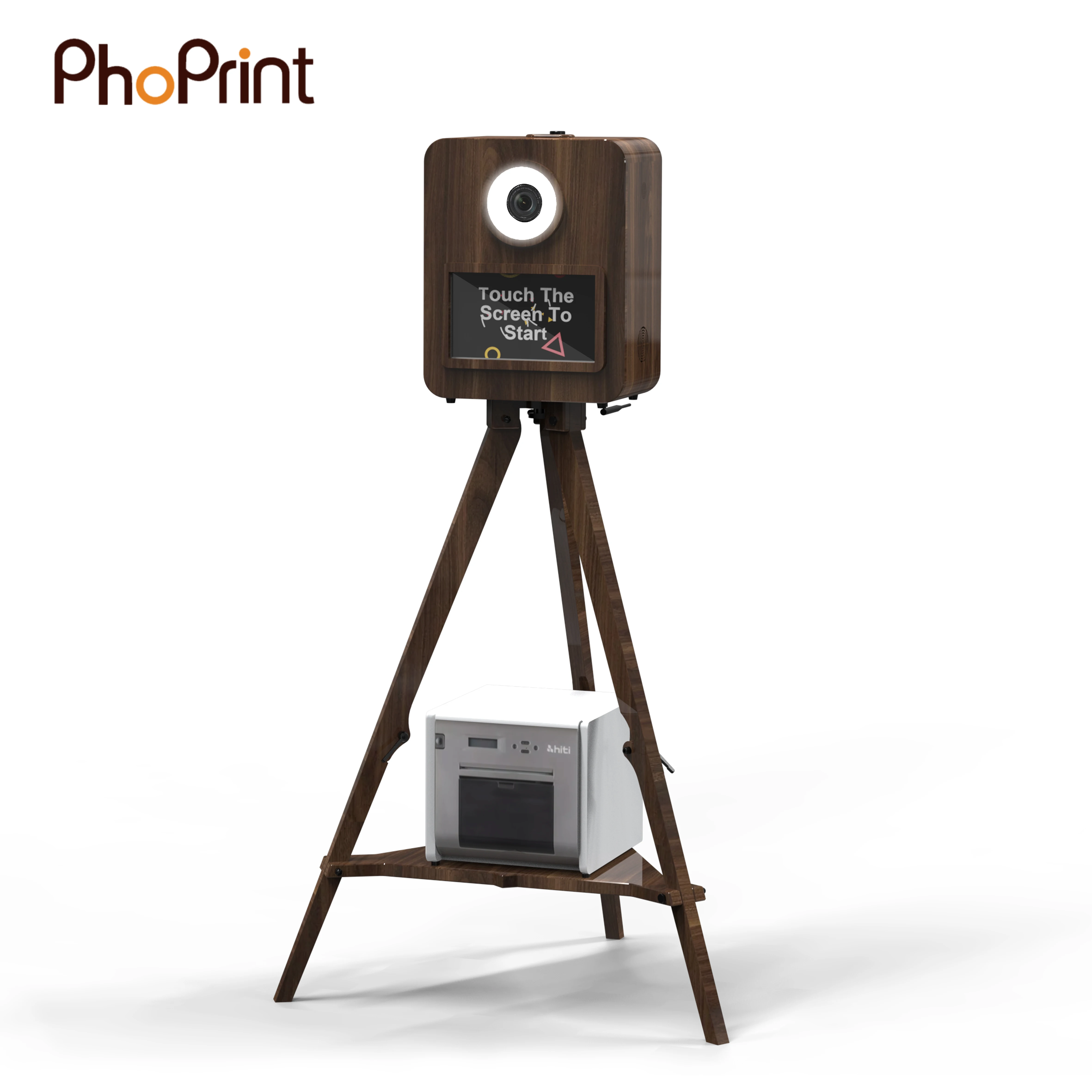Reyeah Photo Booth Machine Digital Backdrop Wooden Dslr Photo Booth