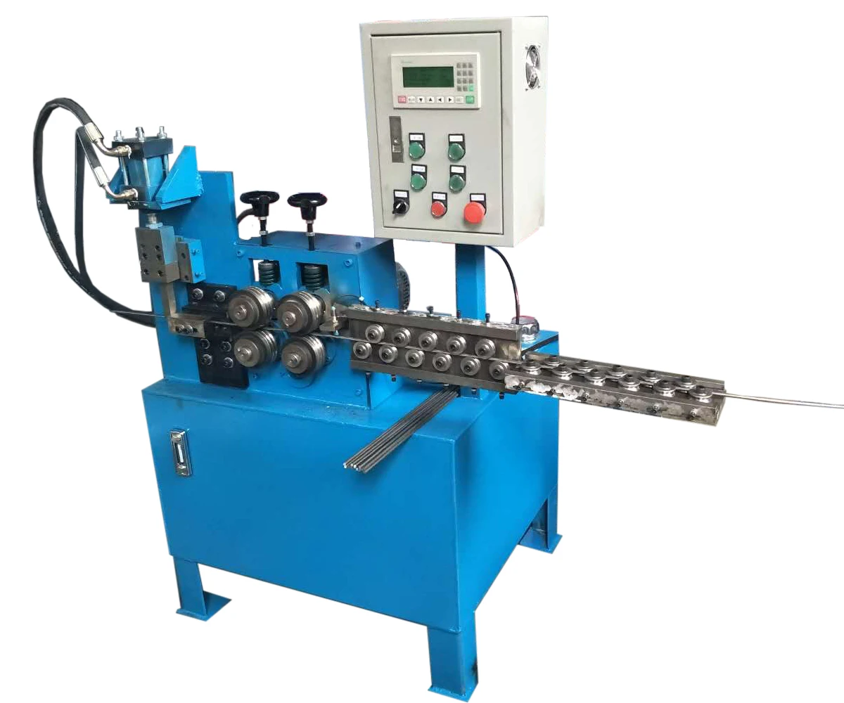 QIPANG Steel Wire Cutting PLC Control System Hydraulics Driving Straightening and Cutting Machine with Wire Straightening Roller