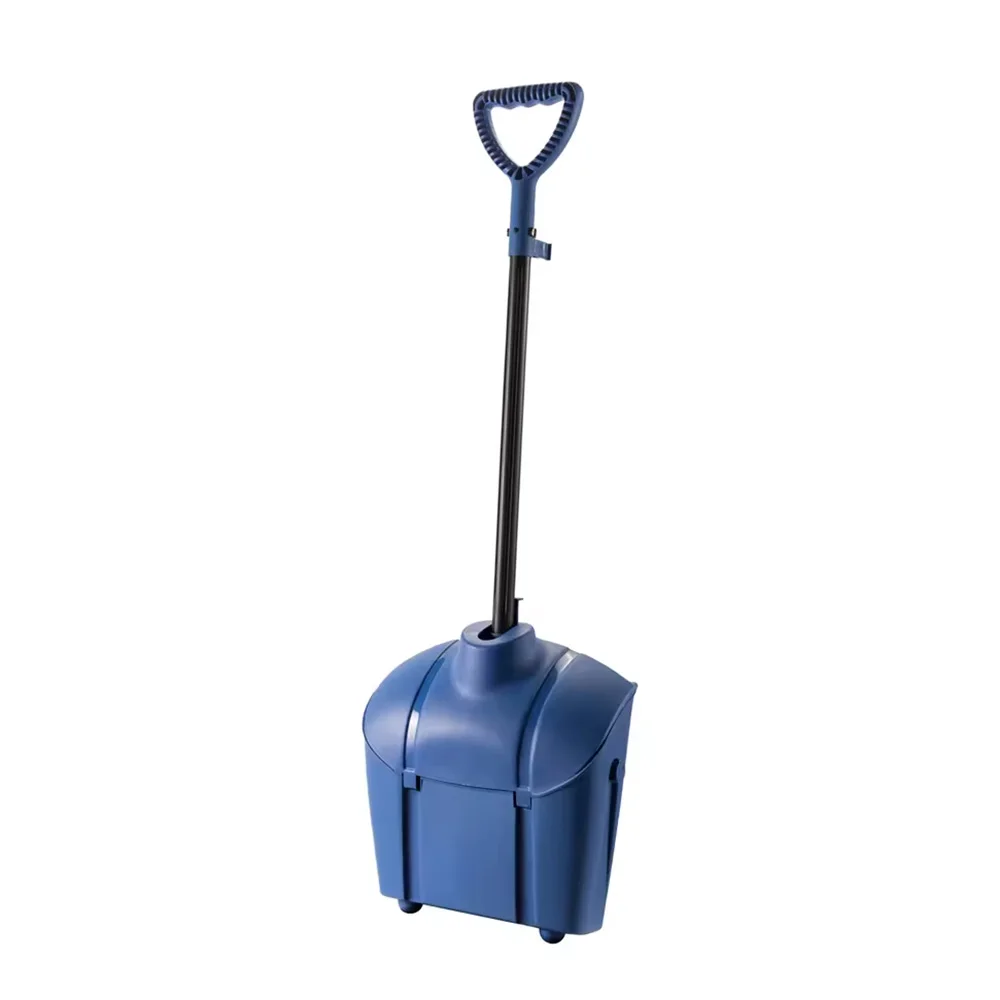 Smart Floor Sweeper Cleaning Set Plastic Dustpan with Lid and Wheels Brooms & Dustpans