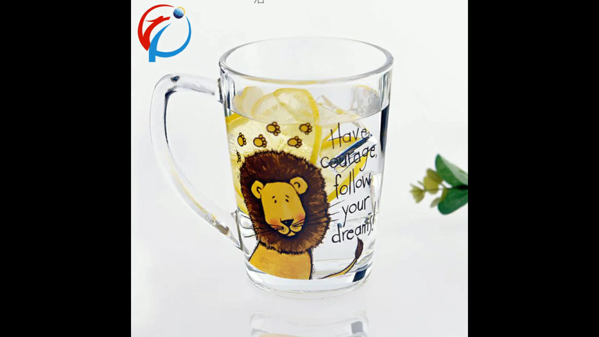 Gift Tempered Milk Glass Coffee Mugs Heated Handle Mug Cup Promotion