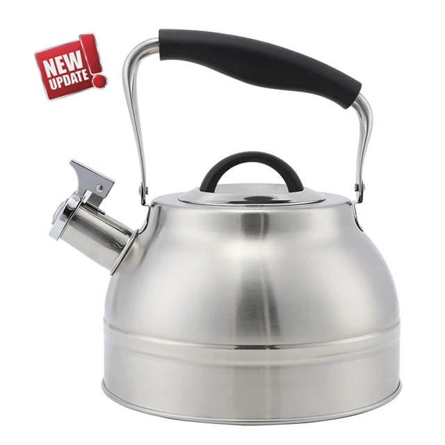 New design Stainless Steel 2.8L 3QT Stove Top Water Kettle Tea Kettle Whistling Kettle