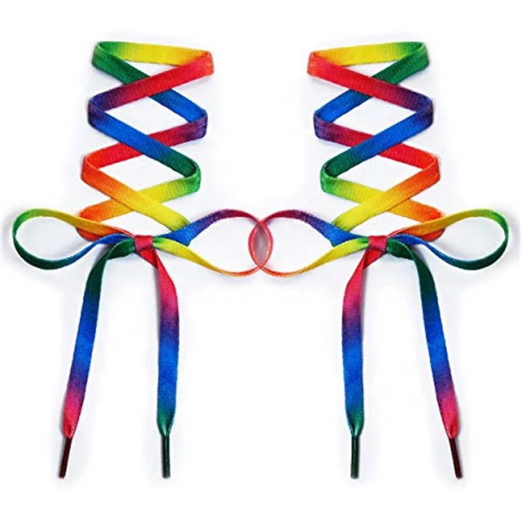 rainbow boot laces