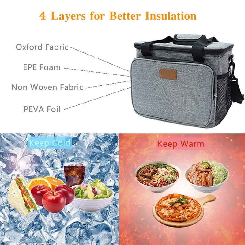 Оптовая продажа портативная водонепроницаемая изолированная сумка-тоут для кемпинга сумка-холодильник обеда с плечевым