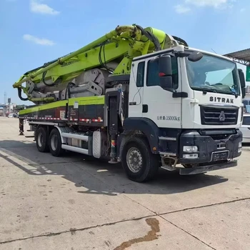 Second Hand Used Zoomlion 50 Meter Truck Mounted Concrete Pump Trucks