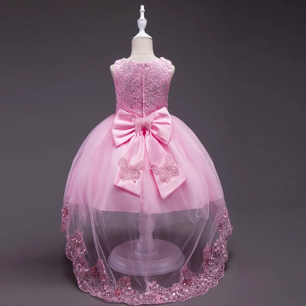 HYC17 Новое поступление, платье для девочки с цветами, свадебные платья для девочек, красивое платье для первого причастия