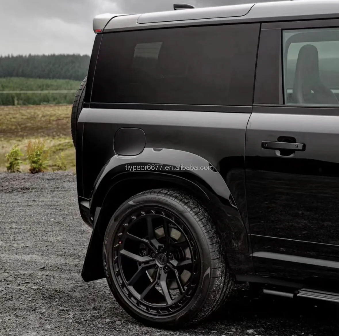 product tiypeor wide eyebrow wheel arch for land rover defender 2020   2025 110 90 off road surround modification exterior parts-6