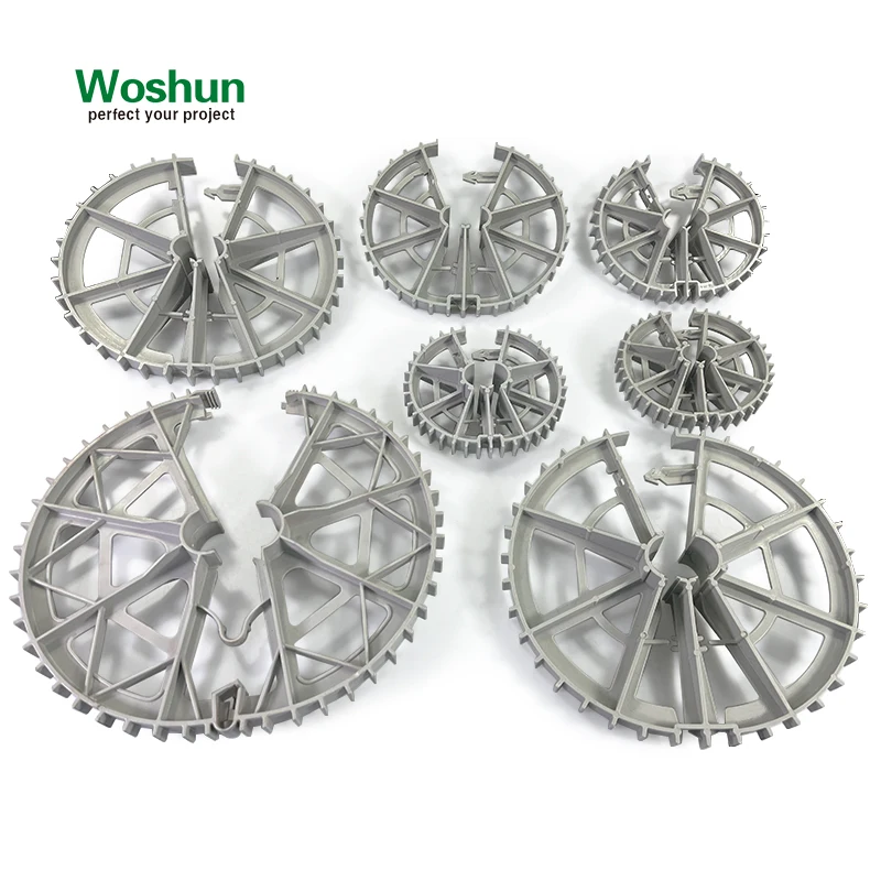 Woshun 5/8"- 4-1/2" 15mm-115mm Plastic Lock Wheel Spacer Rebar Wheel Spacers Pile Cage Lok Wheel Spacer Fit Rebar Chair #3 to #9
