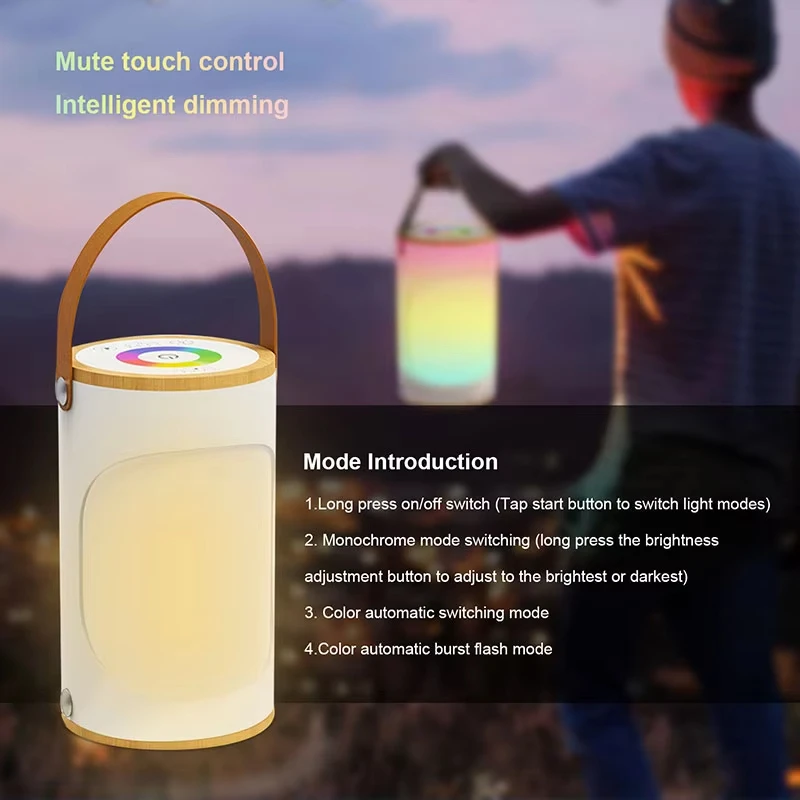 product new product idea 2025 usb charging led night light rgb 360 palette timing settings brightness adjustment decorative table lamp-40