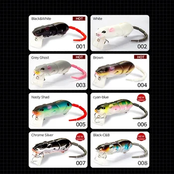 Lure Mino 3D Bionic Mouse Artificial Hard Bait Multi-Section 85mm 17g Ultra-Realistic Swim Action for Snakehead Bass – Hard Lure – view 5