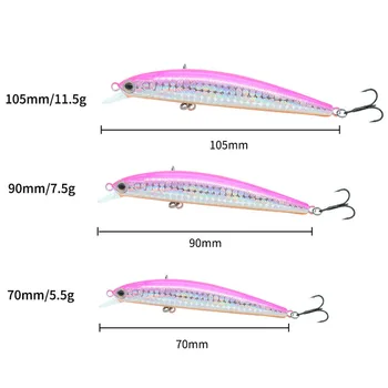 Lure Bait Chopping Silver Ship Far Submerged Mino Minnow Dead Flying System Cross-border Fresh Water False Bait Hooks – Minnow – view 3