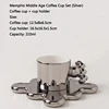 Medieval silver coffee cup set