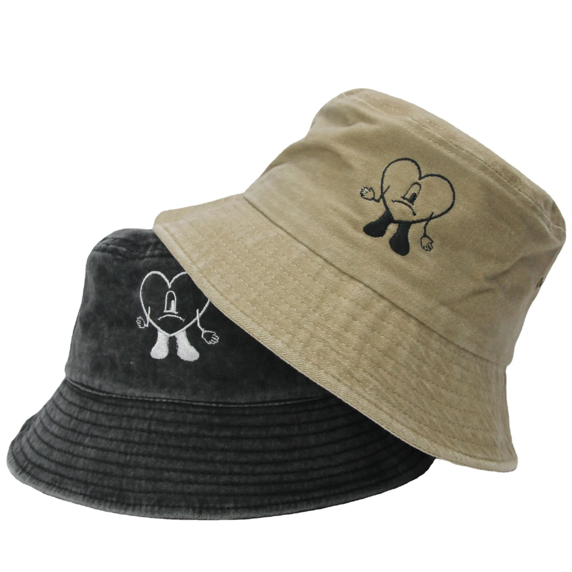 Embroidered Bad Bunny Bucket Hats 