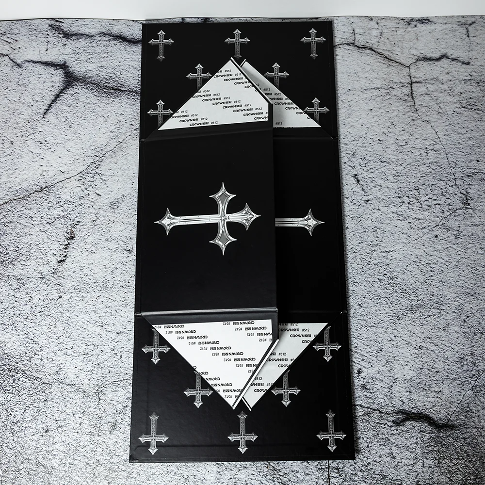 Elegant Religious Cultural Angles Anti-scratch Matte Film UV Printing Coated Paper Folding Magnetic Rigid Bible Item Gift Box