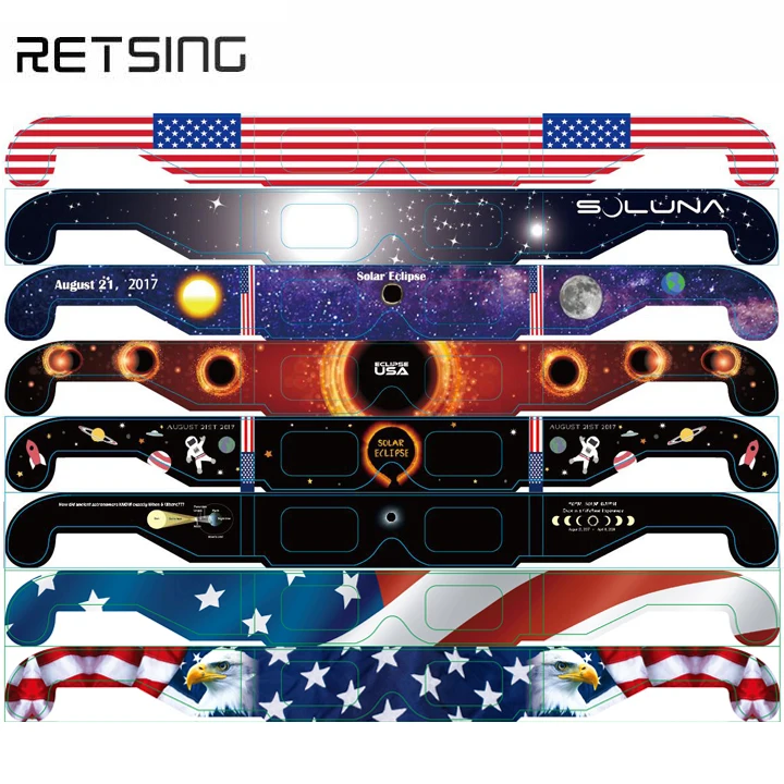 2023 2024 Iso Certified Solar Eclipse Glasses Customized Design Solar