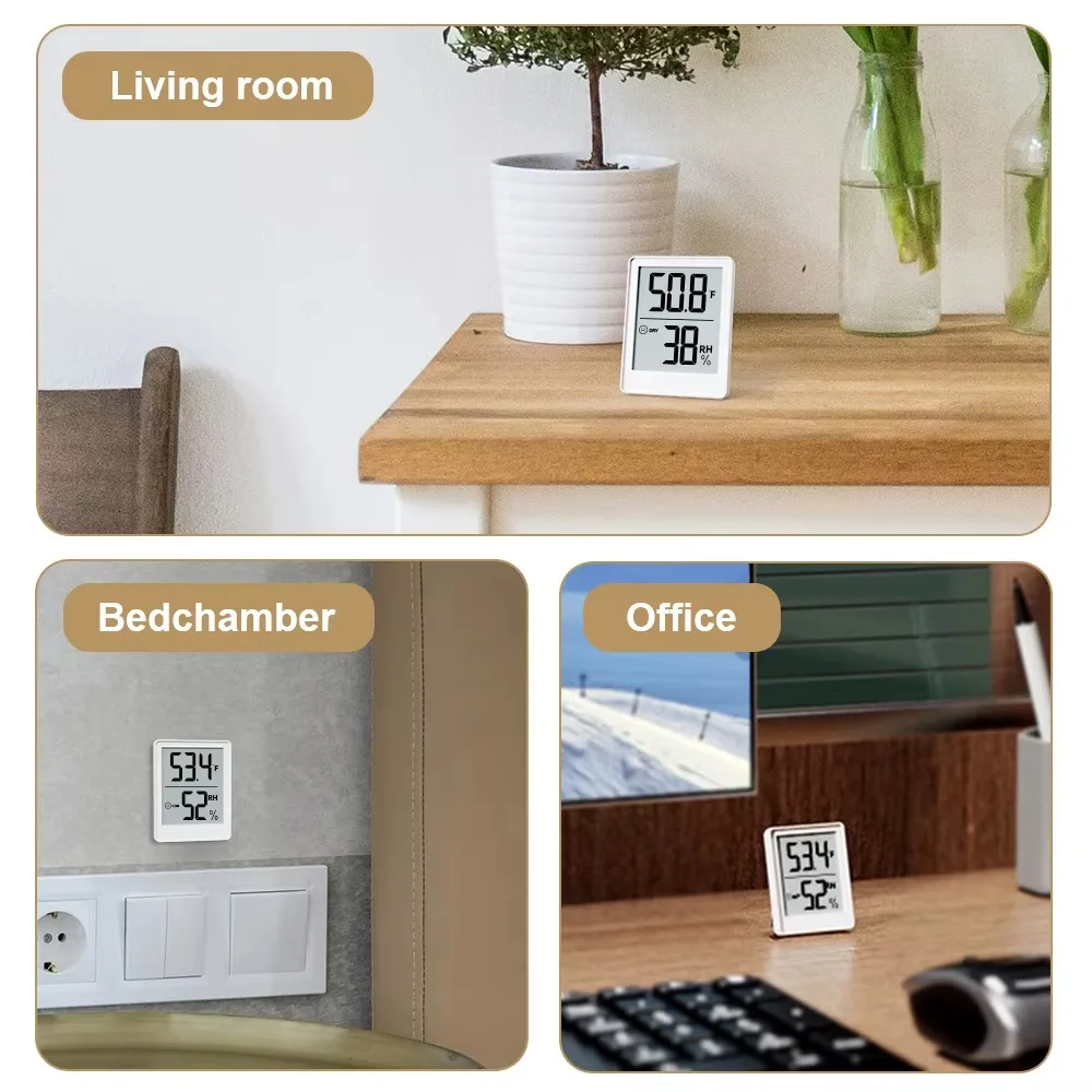 Smiley Indicator Baby Room Thermometer Indoor Digital Mini Thermo-Hygrometer High Accuracy Temperature and Humidity Meter