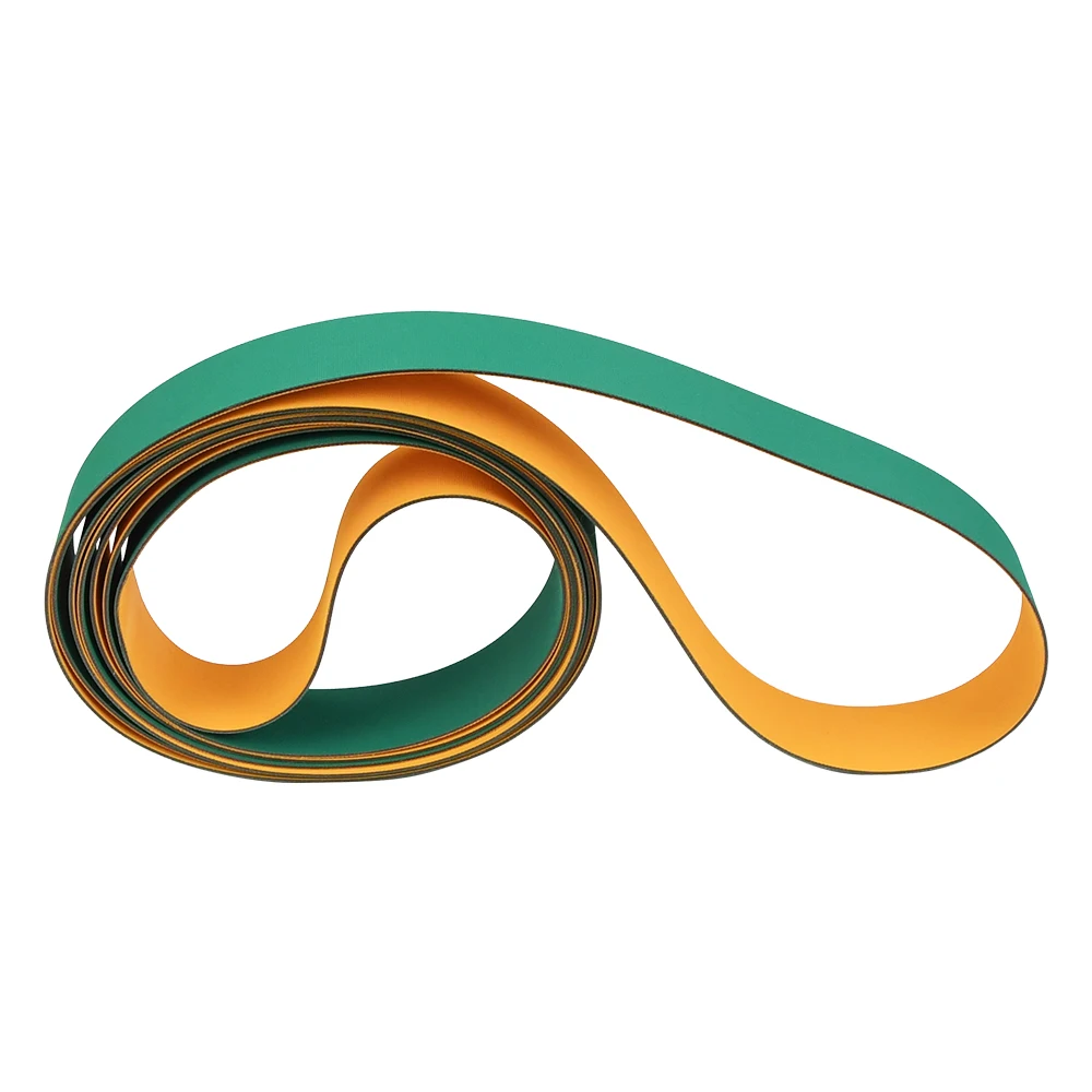 Yellow Green Power Flat Transmission Belt Nylon Belt Sandwich Belt